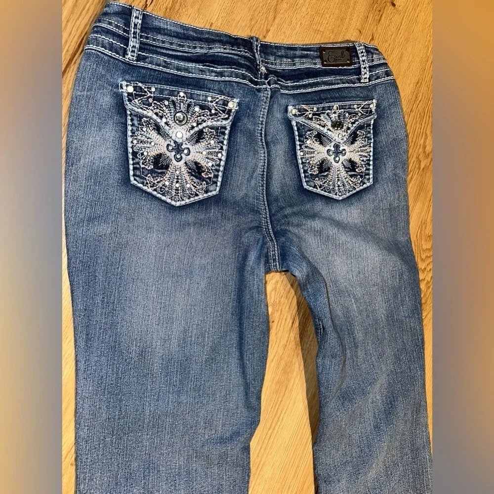 Earl Jean Classic Blue Denim Bootcut Jeans